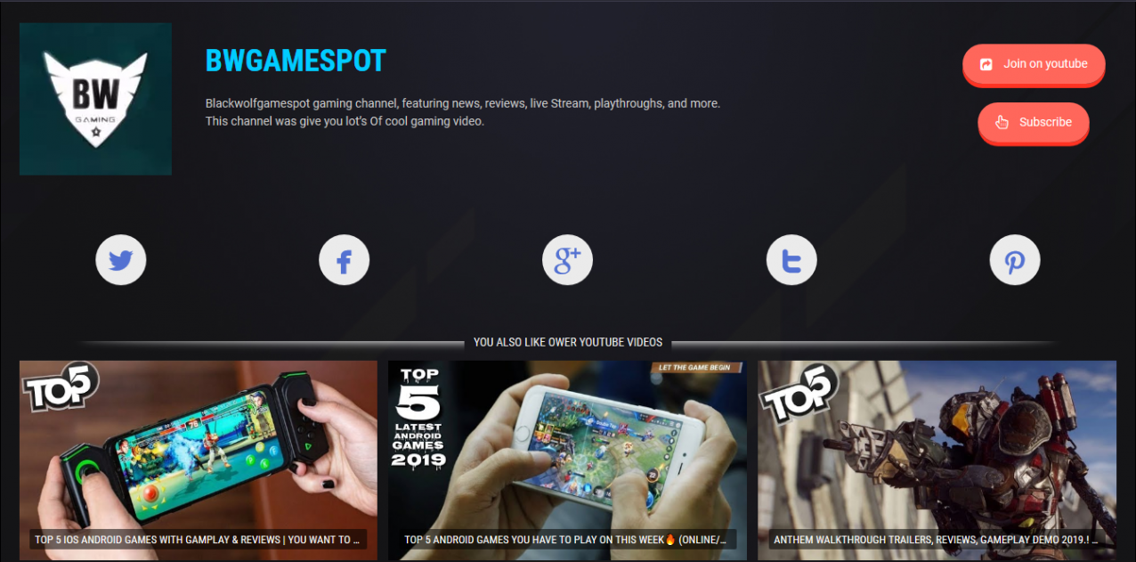 2020-06-06 Videos BWGAMESPOT 2020-06-06 Videos BWGAMESPOT